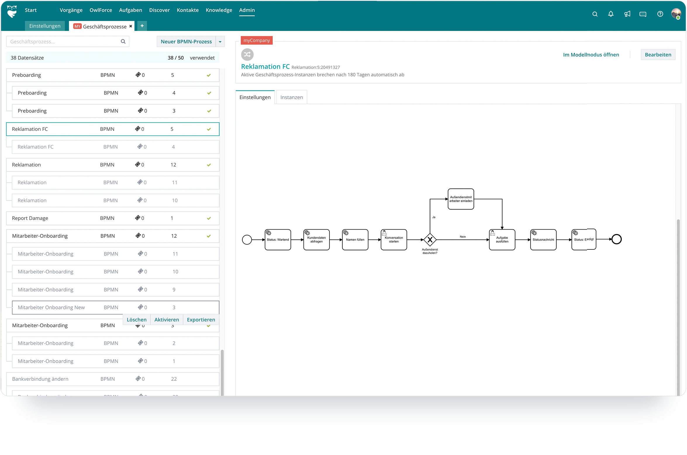 Workflow Automation mit BPMN