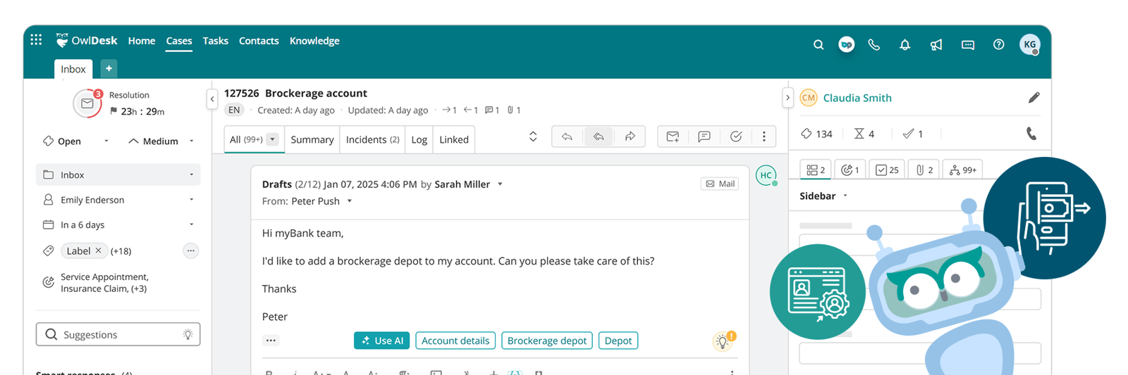 Vorgangsansicht Inbox ThinkOwl